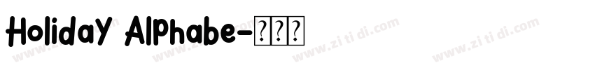 Holiday Alphabe字体转换